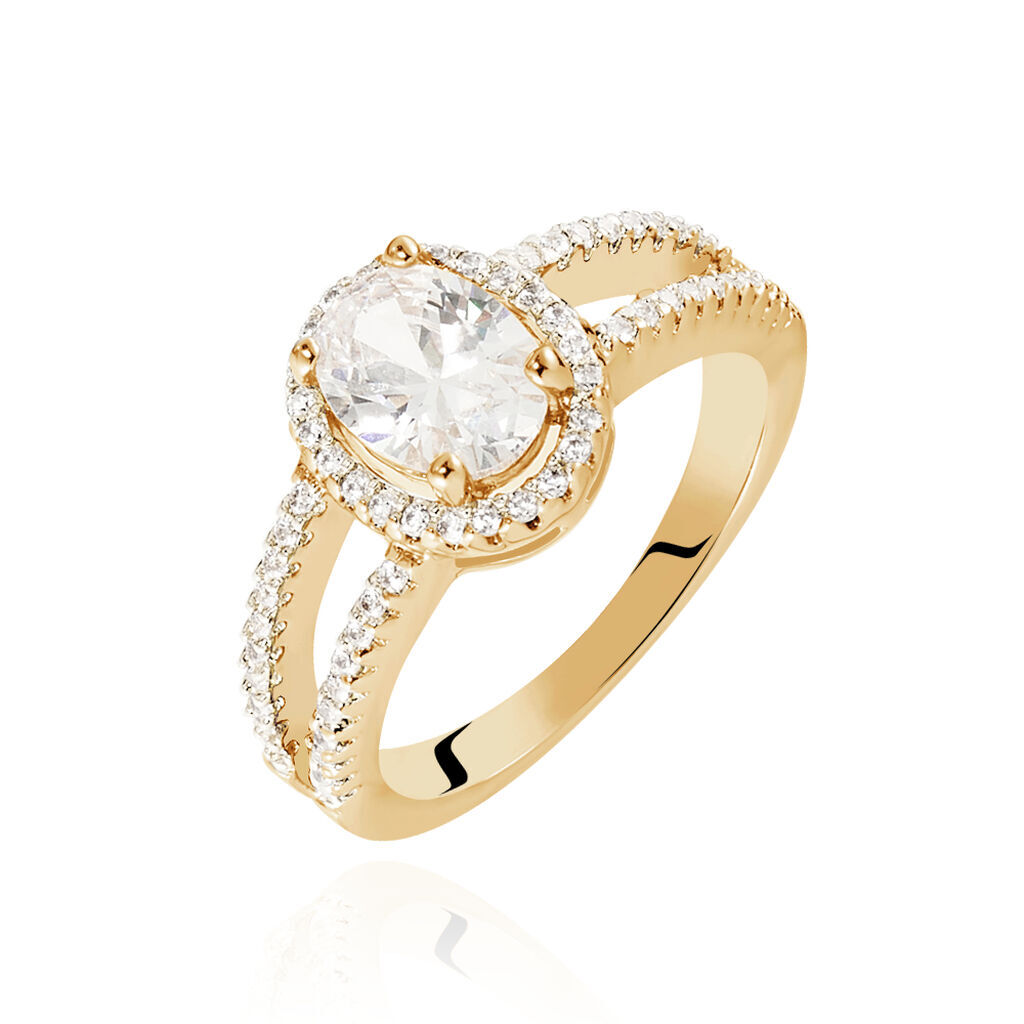 Stroili Anello Golden Dream Placcato Oro Giallo Cubic Zirconia Collezione: Golden Dream - Misura 54 Giallo