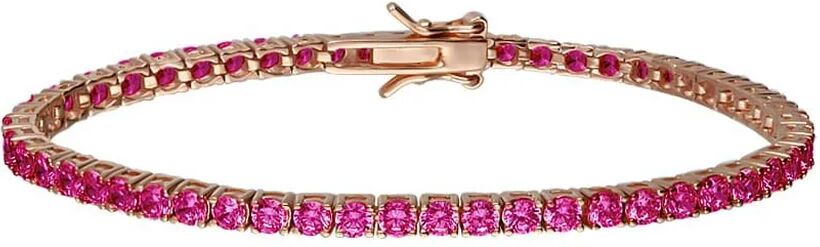 Stroili Bracciale Tennis Silver Rainbow Argento Rosa Cubic Zirconia Collezione: Silver rainbow Rosa