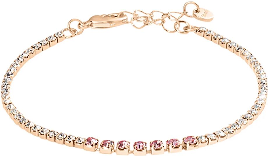 Stroili Bracciale Tennis Romantic Shine Metallo Rosa Cristallo Collezione: Romantic Shine Rosa