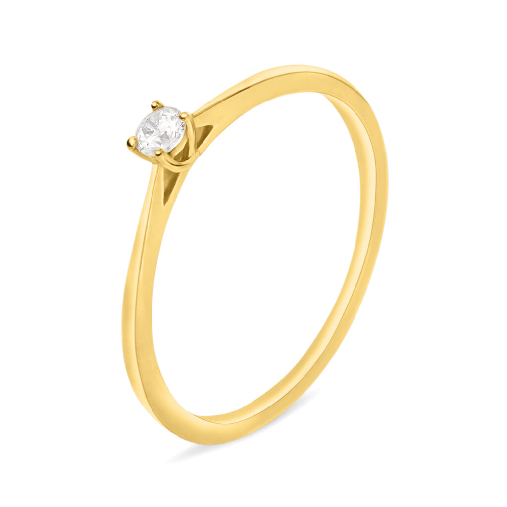 Stroili Anello Solitario Grace Oro Giallo Diamante Collezione: Grace - Misura 58 Oro Giallo