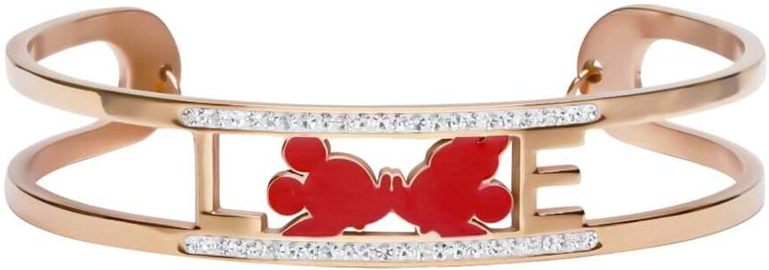 Stroili Bangle Lady Message Acciaio Rosato Disney e Cristalli Collezione: Lady Message Rosa