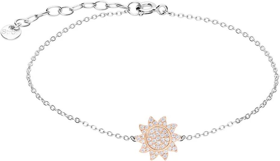 Stroili Bracciale Silver Moments Argento Bicolore Bianco / Rosa Cubic Zirconia Collezione: Silver Moments Bicolore Bianco / Rosa