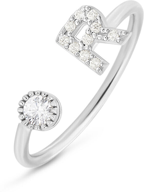 Stroili Anello Fantasia Silver Moments Argento Rodiato Cubic Zirconia Collezione: Silver Moments - Misura Bianco