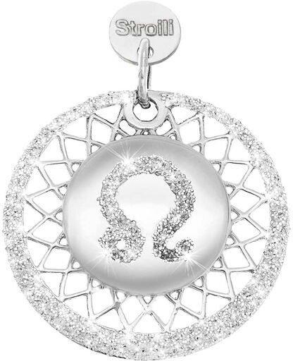 Stroili Charm in argento rodiato e glitter Collezione: Love Beats Bianco