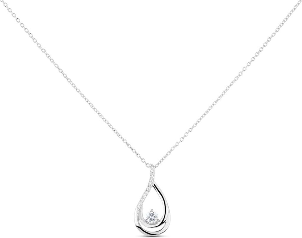 Stroili Collana Silver Shine Argento Rodiato Cubic Zirconia Collezione: Silver Shine Bianco