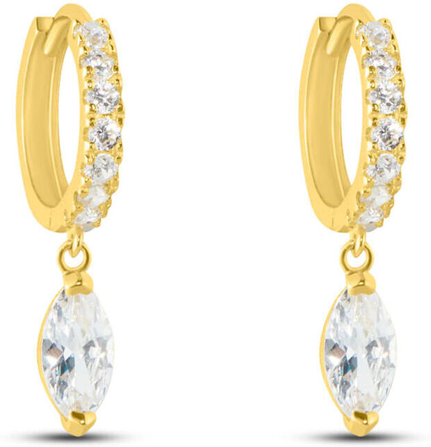 Stroili Orecchini A Cerchio Toujours Oro Giallo Cubic Zirconia Collezione: Toujours Oro Giallo