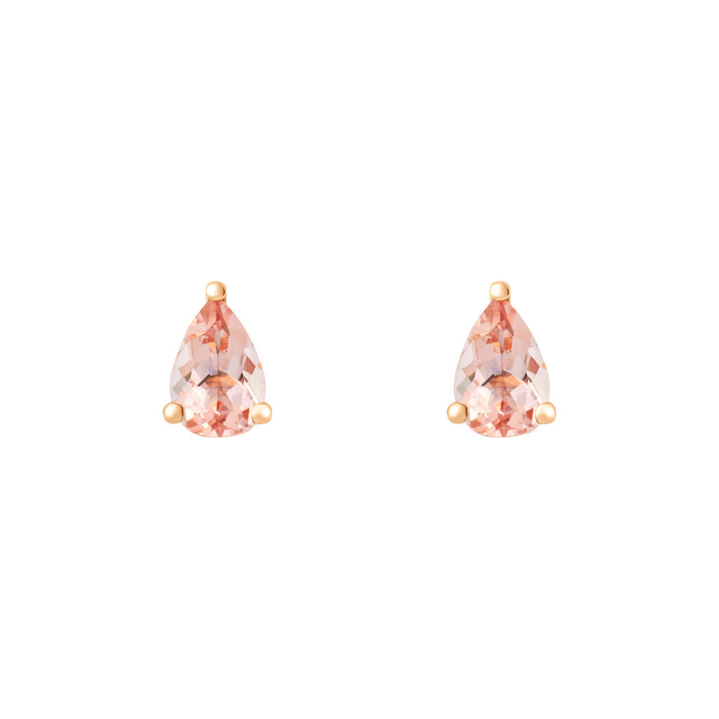 Stroili Orecchini Lobo Jasmine Oro Rosa Morganite Collezione: Jasmine Oro Rosa