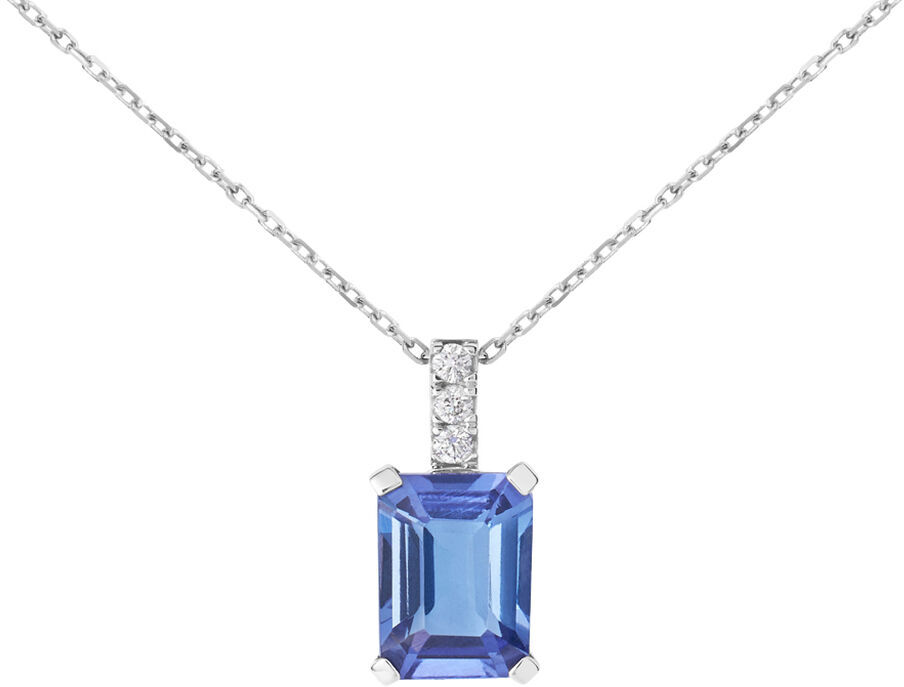 Stroili Collana Jasmine Oro Bianco Tanzanite Diamante Collezione: Jasmine Oro Bianco