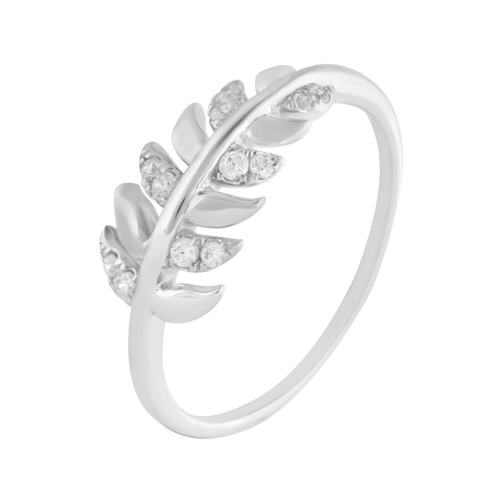 Stroili Anello Fantasia Silver Moments Argento Rodiato Cubic Zirconia Collezione: Silver Moments - Misura 58 Bianco