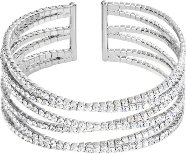 Stroili Bangle Romantic Shine Metallo Cristallo Collezione: Romantic Shine Bianco