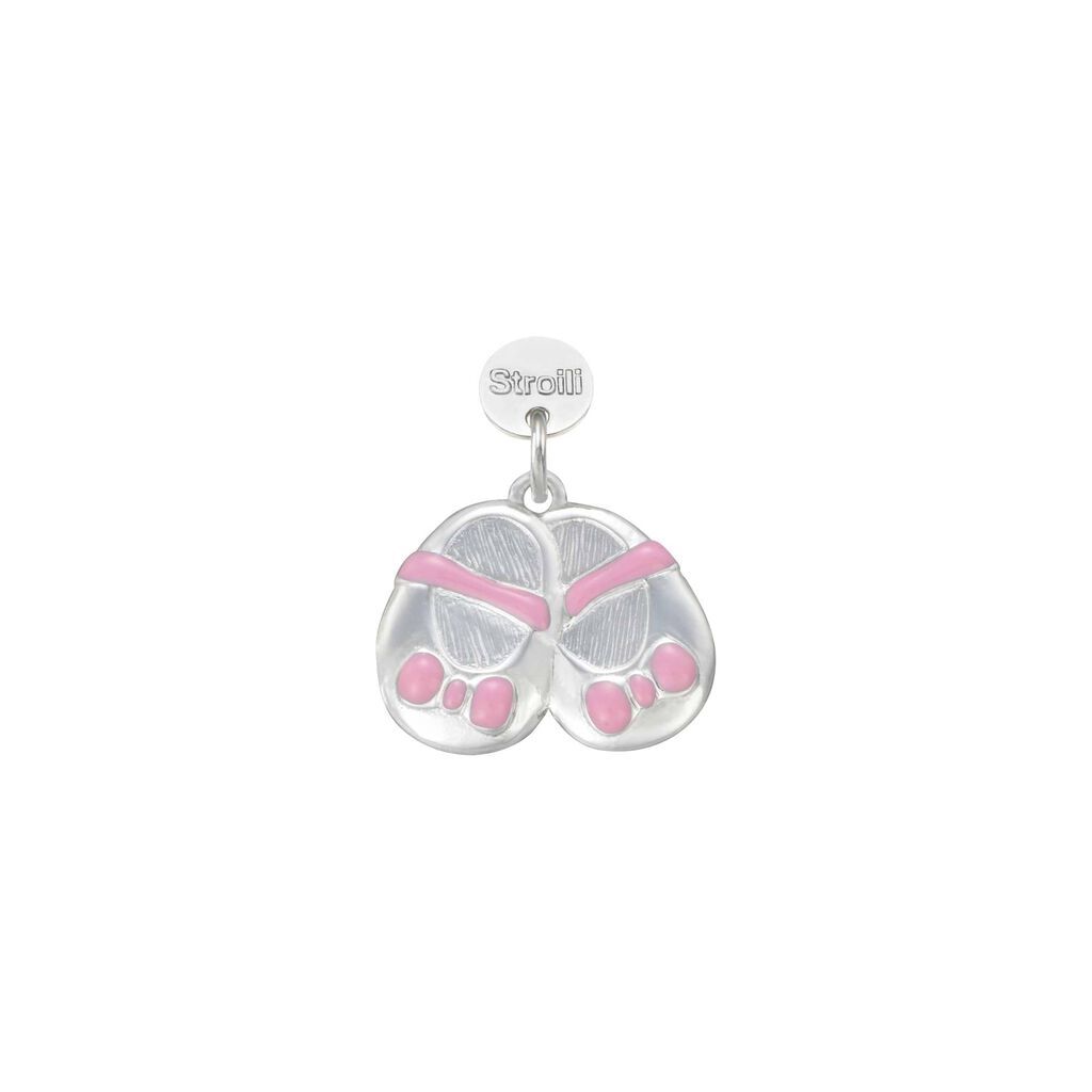 Stroili Charm in argento rodiato e smalto Collezione: Love Beats Bianco