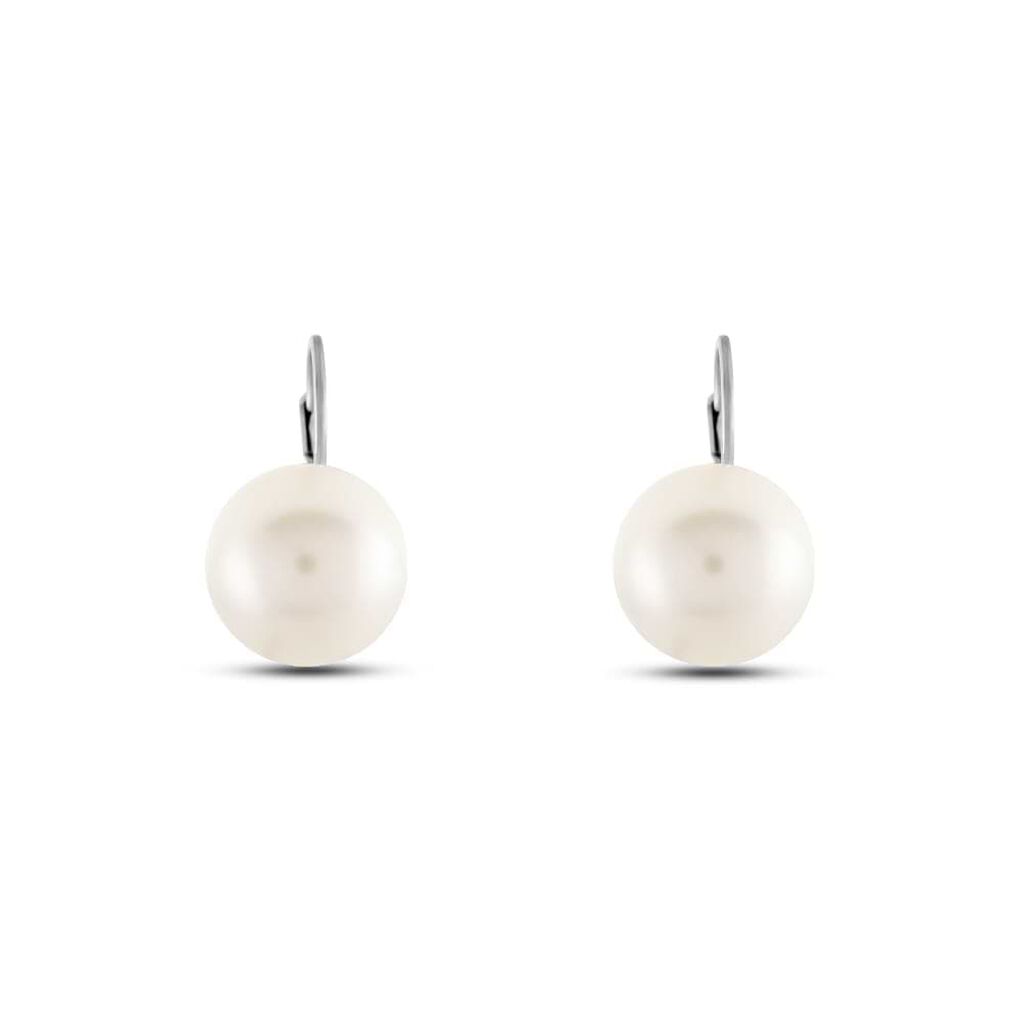 Stroili Orecchini Pendenti Silver Pearls Argento Rodiato Perla sintentica Collezione: Silver Pearls Bianco