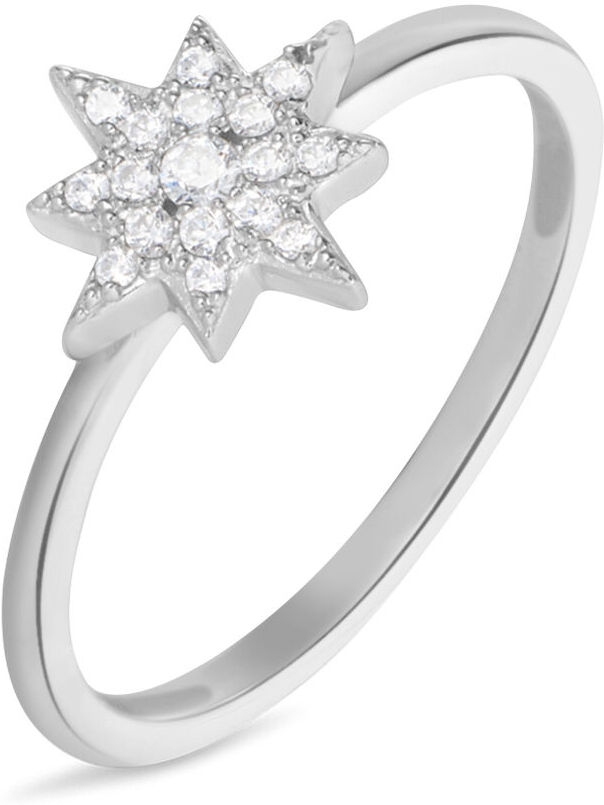 Stroili Anello Fantasia Silver Moments Argento Rodiato Cubic Zirconia Collezione: Silver Moments - Misura 54 Bianco