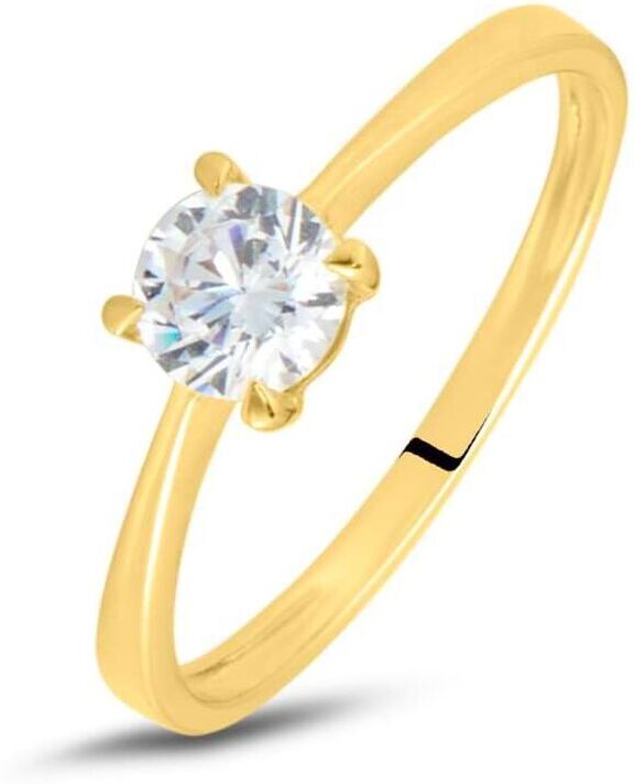 Stroili Anello Solitario Claire Oro Giallo Cubic Zirconia Collezione: Claire - Misura 58 Oro Giallo