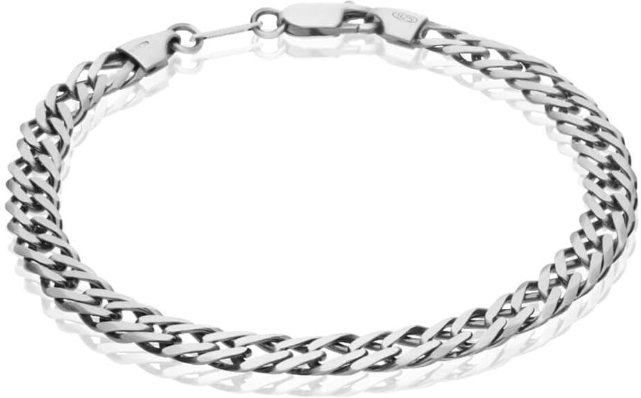 Stroili Bracciale Catena Gentleman Argento Rodiato Collezione: Gentleman Bianco