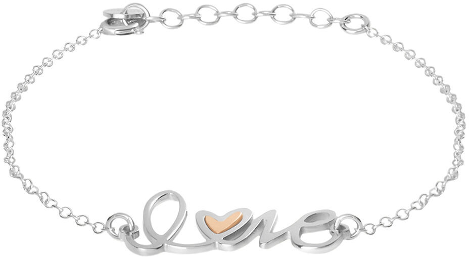 Stroili Bracciale Silver Collection Argento Bicolore Bianco / Rosa Collezione: Silver Collection Bicolore Bianco / Rosa