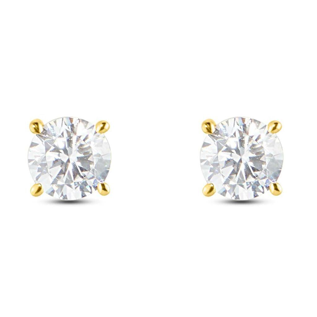 Stroili Orecchini Lobo Punto Luce Claire Oro Giallo Cubic Zirconia Collezione: Claire Oro Giallo