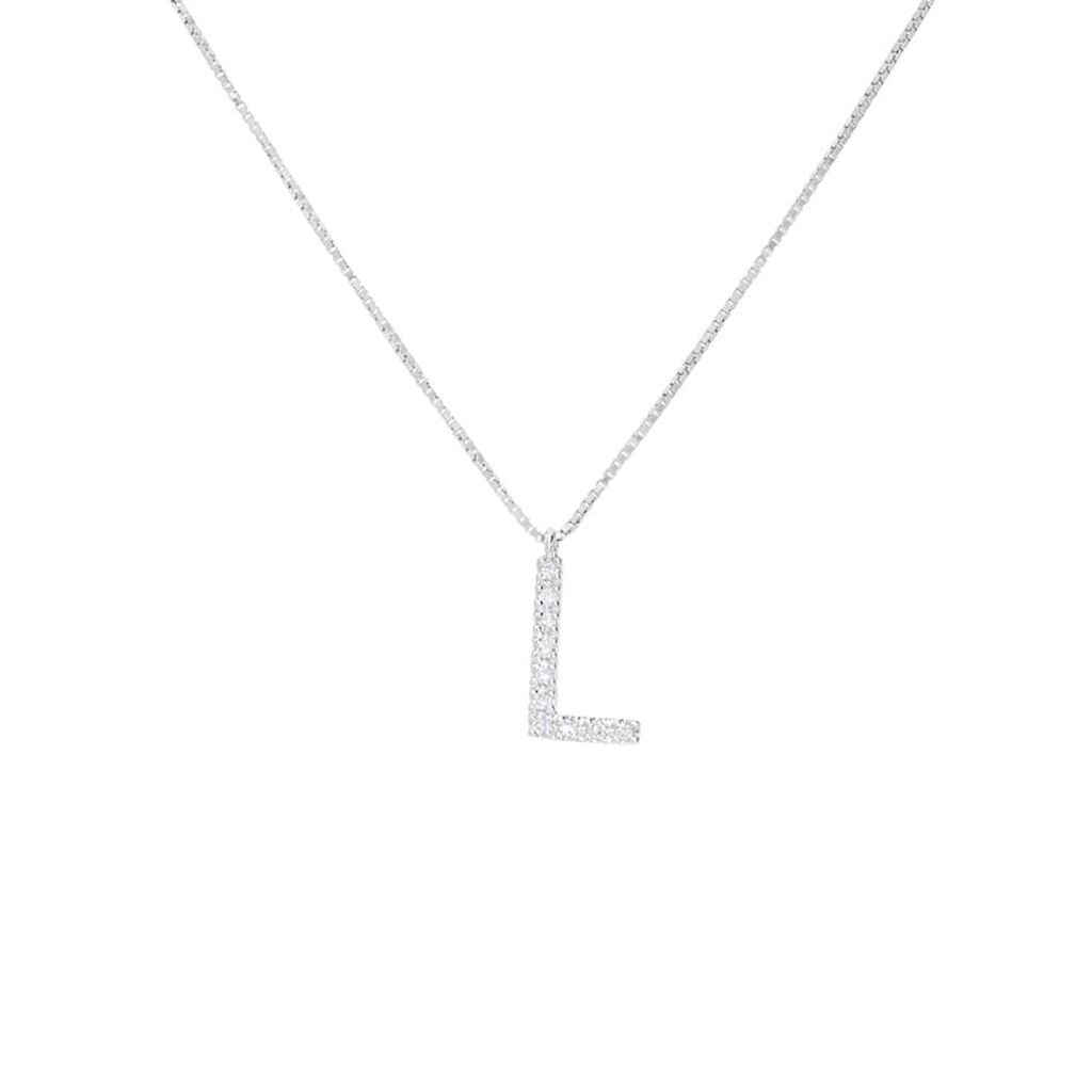 Stroili Collana Diamond Letters Oro Bianco Diamante Collezione: Diamond Letters Oro Bianco