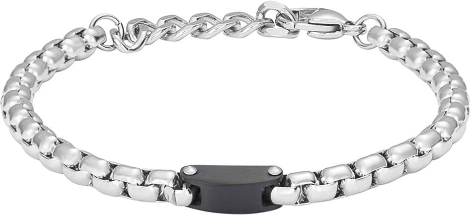 Stroili Bracciale Man Code Acciaio Bicolore Bianco / Nero Collezione: Man Code Bicolore Bianco / Nero