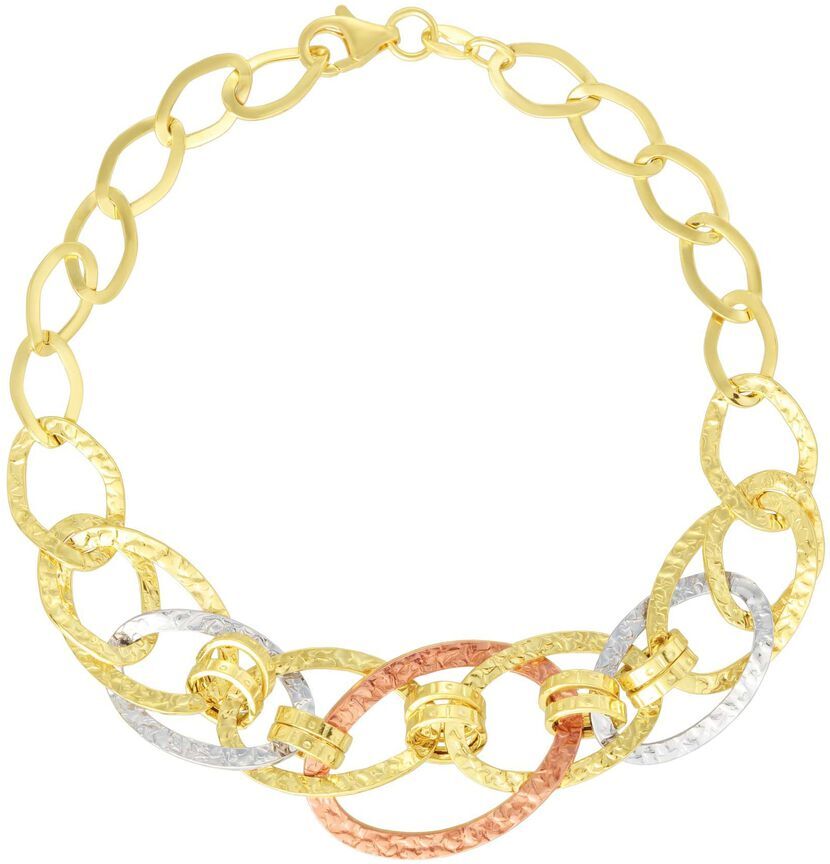 Stroili Bracciale Catena Gold Essence Oro Tricolore Collezione: Gold Essence Tricolore