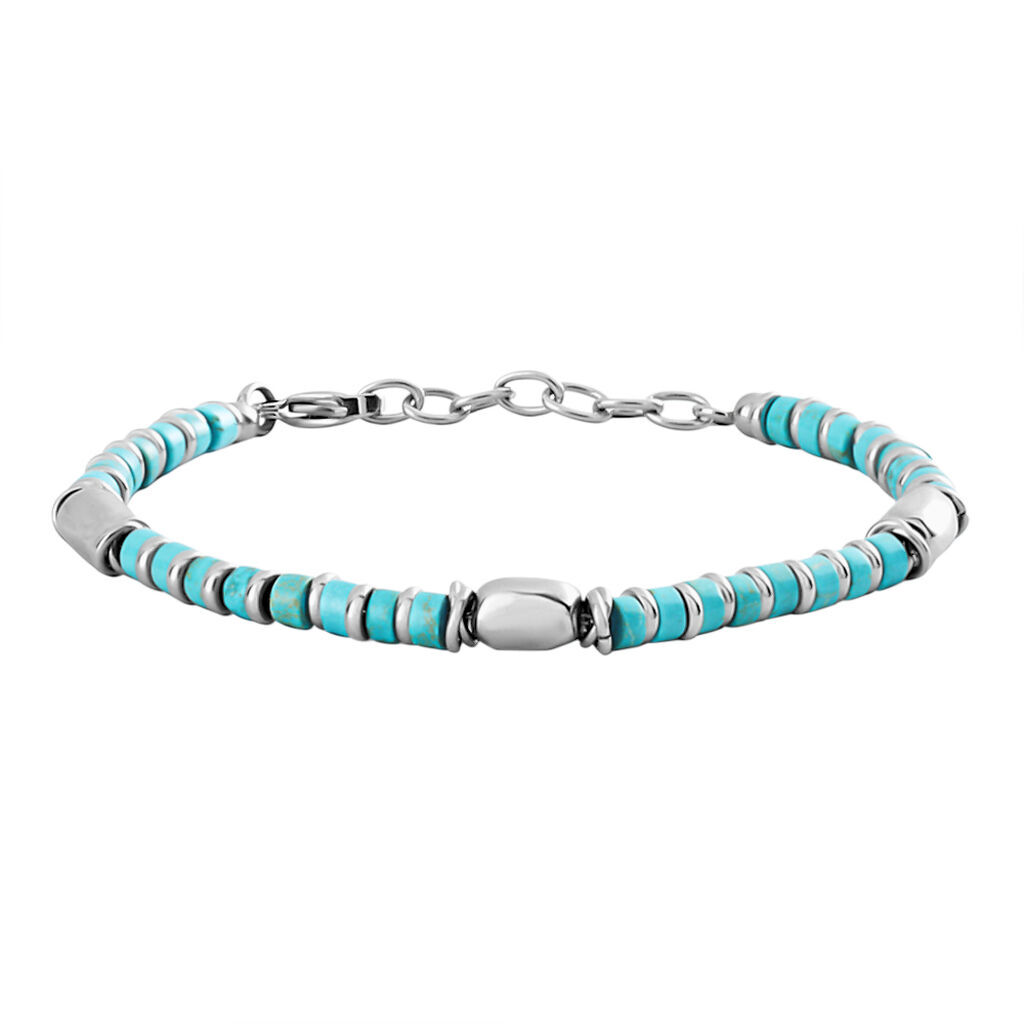 Stroili Bracciale Man Code Acciaio Turchese Collezione: Man Code Bianco