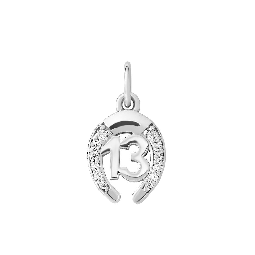 Stroili Pendente Saluti&Baci Ferro di Cavallo Love Beats Argento Rodiato Cubic Zirconia Collezione: Love Beats Bianco