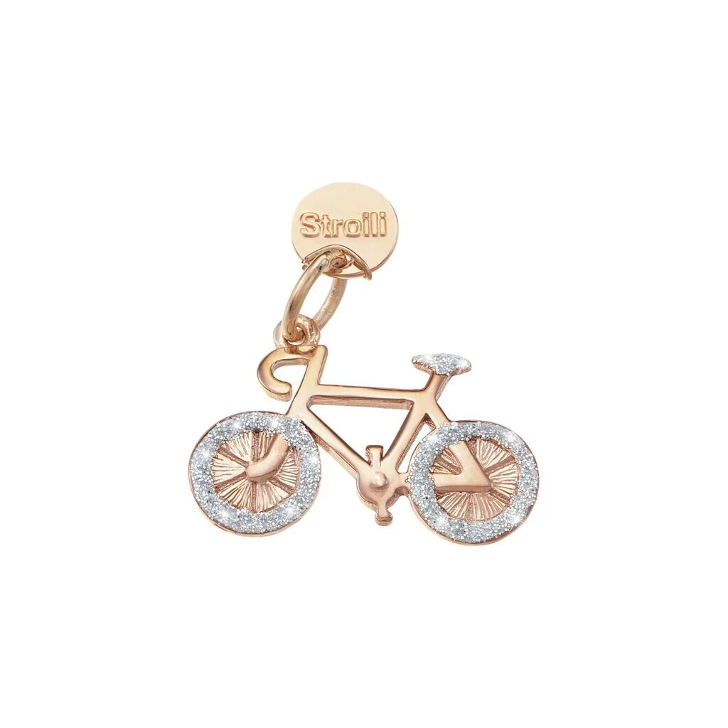 Stroili Charm in argento rosato e glitter Collezione: Love Beats Rosa