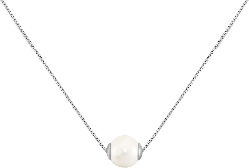 Stroili Collana Silver Pearls Argento Rodiato Perla sintentica Collezione: Silver Pearls Bianco