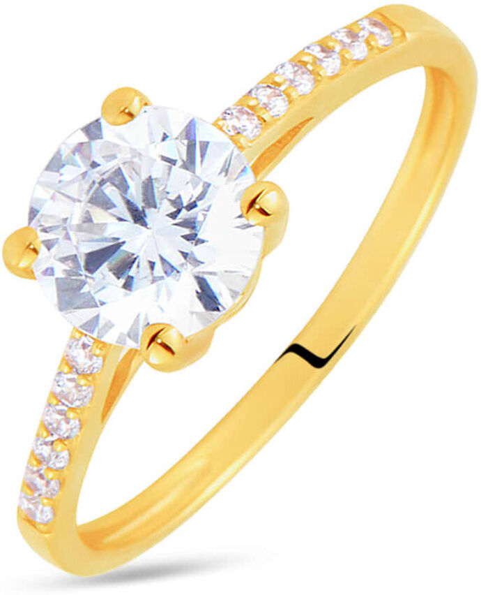 Stroili Anello Solitario Claire Oro Giallo Cubic Zirconia Collezione: Claire - Misura 49 Oro Giallo