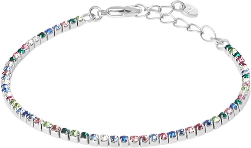 Stroili Bracciale Tennis Romantic Shine Metallo Cristallo Collezione: Romantic Shine Bianco