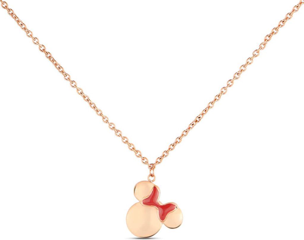 Stroili Collana Mickey Mouse & Friends Acciaio Rosa Collezione: Mickey Mouse & Friends Rosa