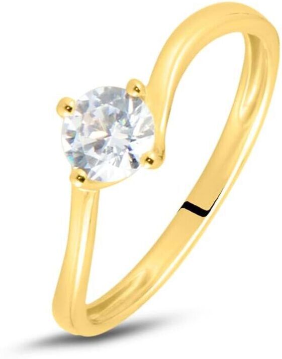 Stroili Anello Solitario Claire Oro Giallo Cubic Zirconia Collezione: Claire - Misura 48 Oro Giallo