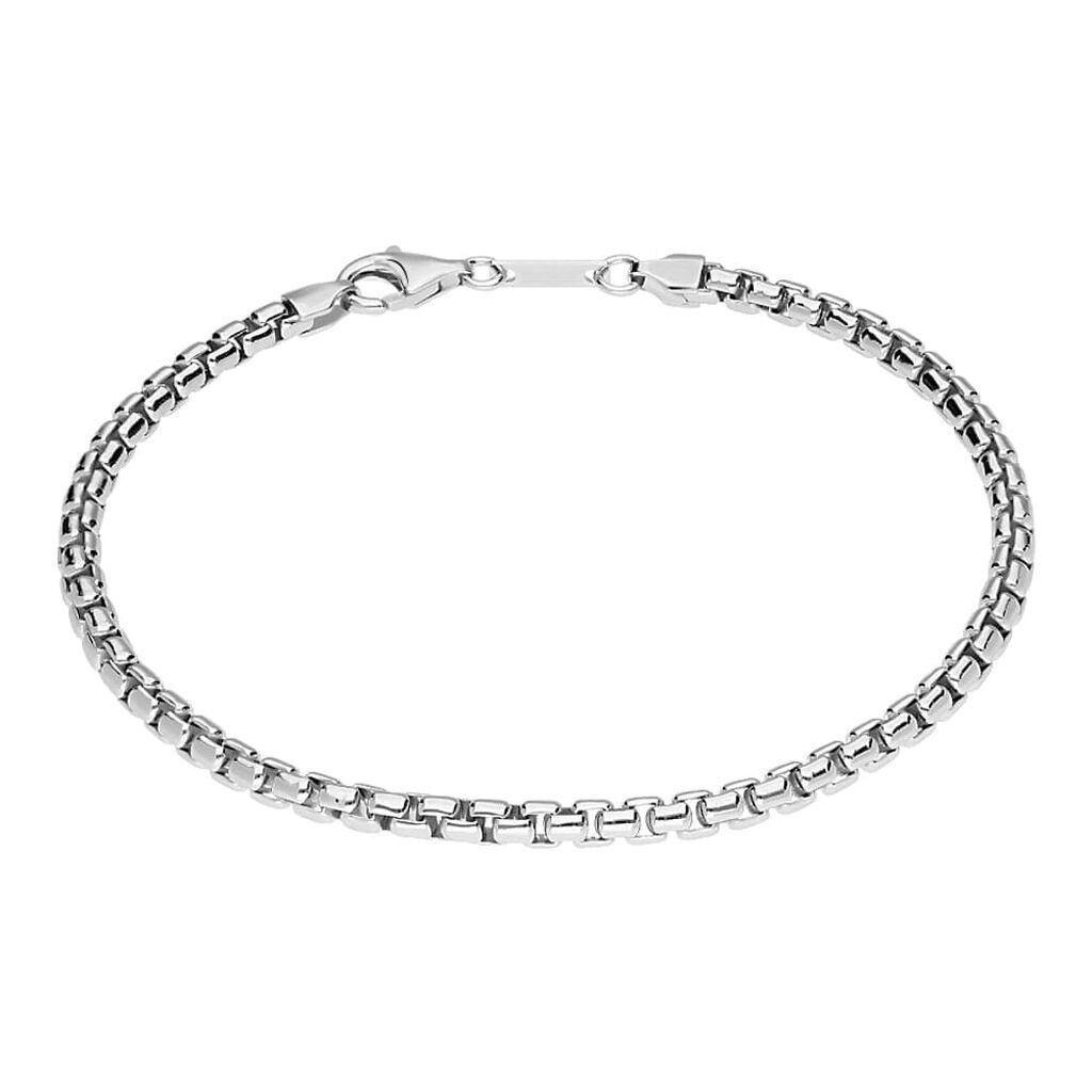 Stroili Bracciale Catena Gentleman Argento Rodiato Collezione: Gentleman Bianco