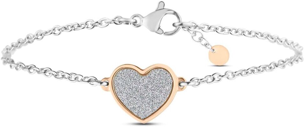 Stroili Bracciale Lady Shine Acciaio Bicolore Bianco / Rosa Collezione: Lady Shine Bicolore Bianco / Rosa