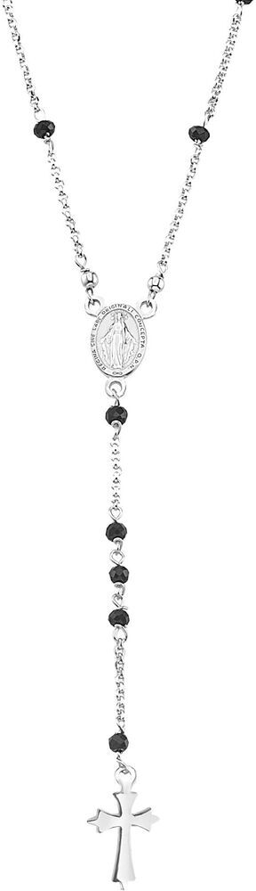 Stroili Collana Rosario Silver Soul Argento Rodiato Cristallo Collezione: Silver Soul Bianco