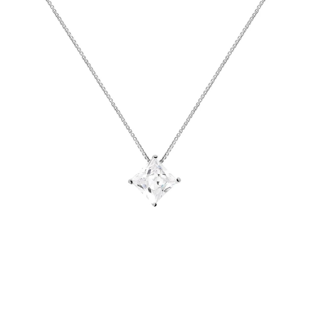 Stroili Collana Punto Luce Silver Elegance Argento Rodiato Cubic Zirconia Collezione: Silver Elegance Bianco