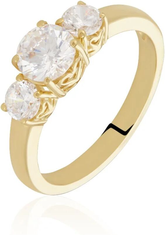 Stroili Anello Golden Dream Placcato Oro Giallo Cubic Zirconia Collezione: Golden Dream - Misura 54 Giallo