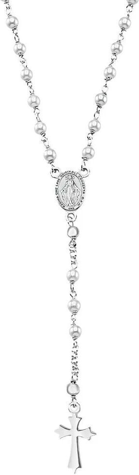 Stroili Collana Rosario Silver Soul Argento Rodiato Perla sintentica Collezione: Silver Soul Bianco