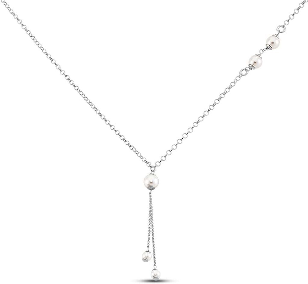 Stroili Collana Silver Pearls Argento Rodiato Perla sintentica Collezione: Silver Pearls Bianco