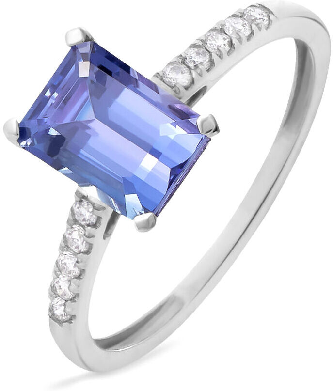 Stroili Anello Solitario Jasmine Oro Bianco Tanzanite Diamante Collezione: Jasmine - Misura 56 Oro Bianco