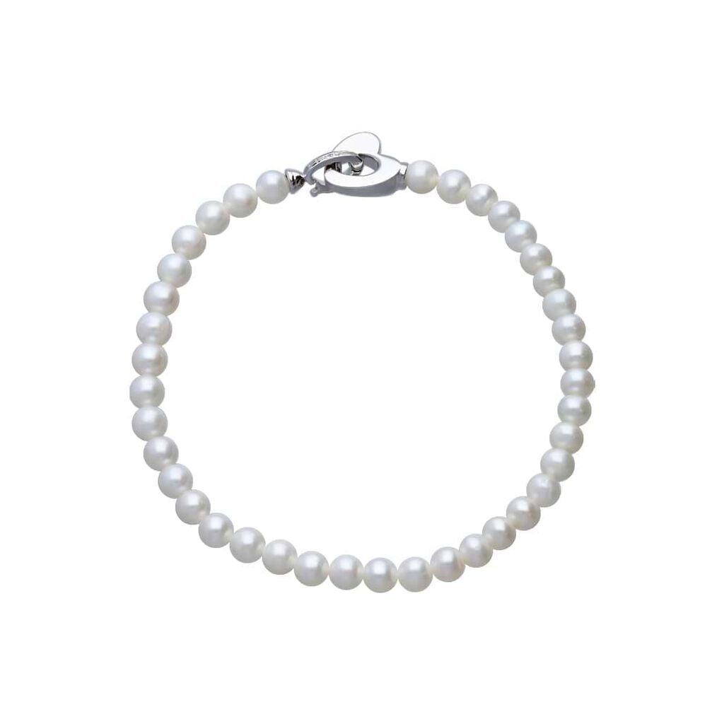 Stroili Bracciale Gold Pearls Oro Bianco Perla D'Acqua Dolce Diamante Collezione: Gold Pearls Oro Bianco