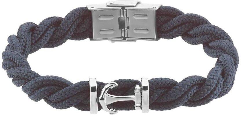 Stroili Bracciale Ancora in acciaio e corda Collezione: Man Code