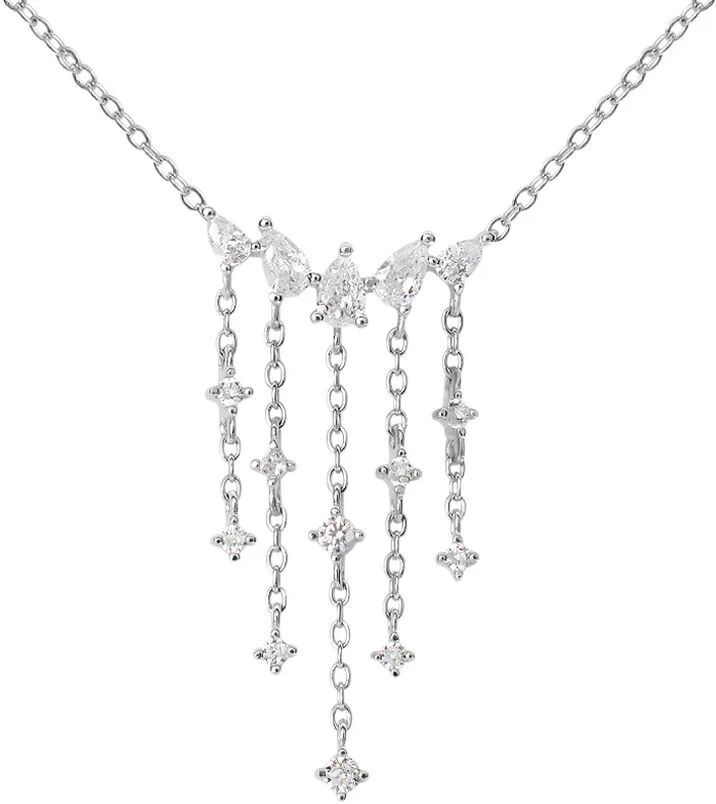 Stroili Collana Silver Elegance Argento Rodiato Cubic Zirconia Collezione: Silver Elegance Bianco