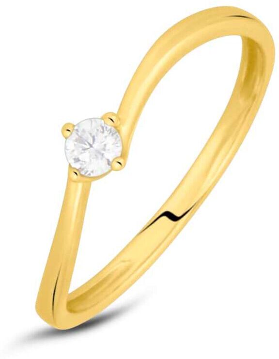 Stroili Anello Solitario Claire Oro Giallo Cubic Zirconia Collezione: Claire - Misura 50 Oro Giallo