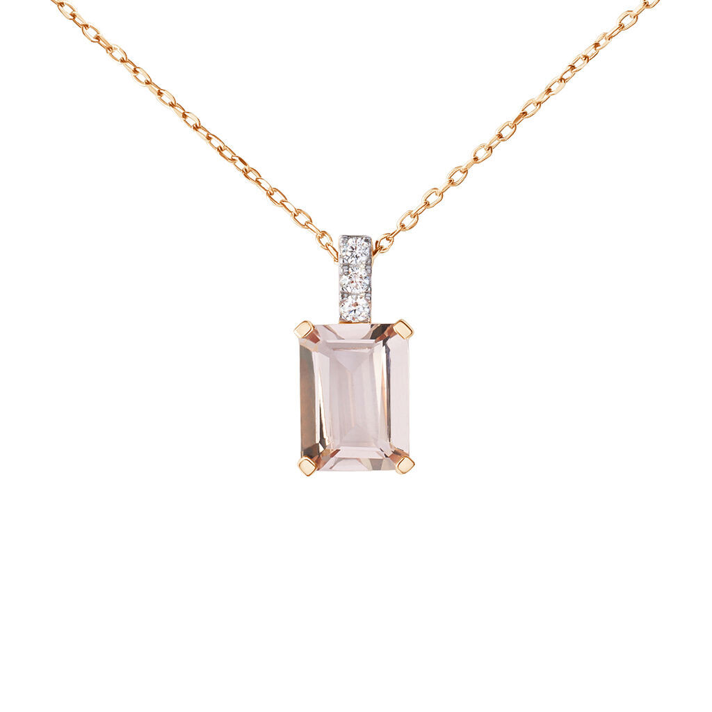 Stroili Collana Jasmine Oro Rosa Morganite Diamante Collezione: Jasmine Oro Rosa