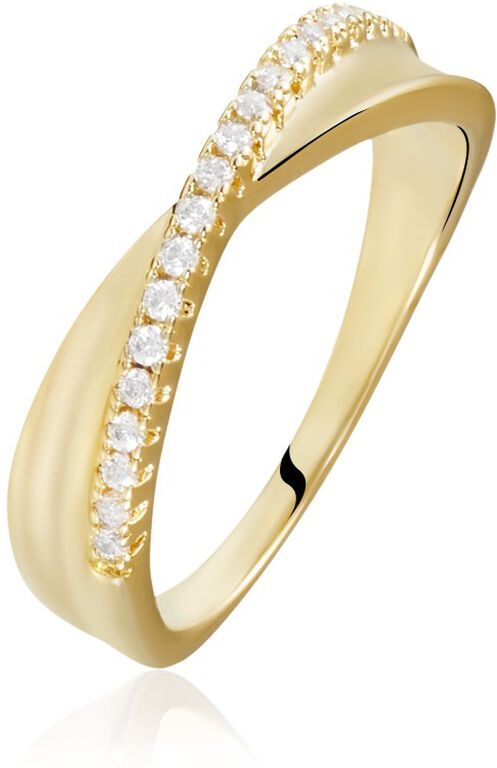 Stroili Anello Golden Dream Placcato Oro Giallo Cubic Zirconia Collezione: Golden Dream - Misura 52 Giallo