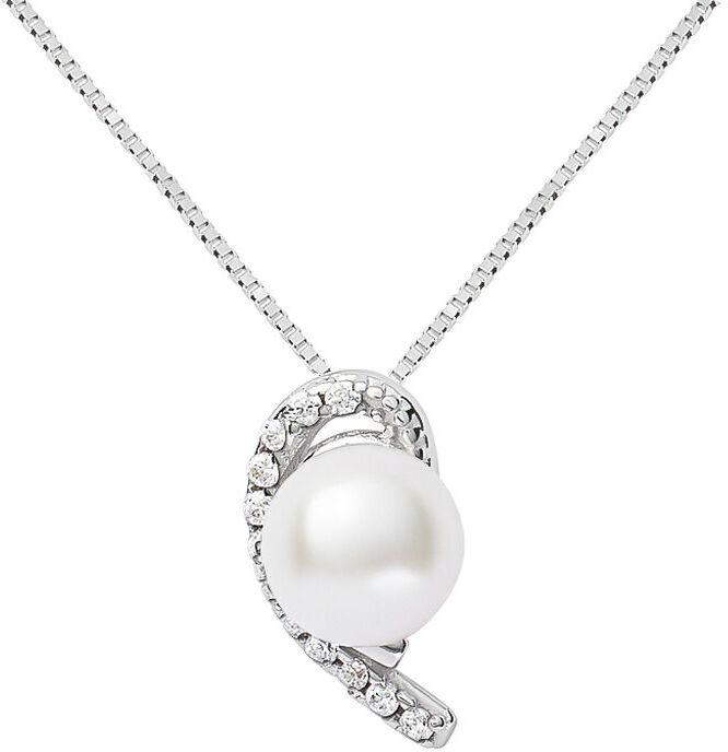 Stroili Collana Gabrielle Oro Bianco Perla D'Acqua Dolce Cubic Zirconia Collezione: Gabrielle Oro Bianco