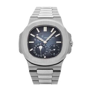 Patek Philippe 2018 pre-owned Nautilus Moonphase 40mm - Blauw