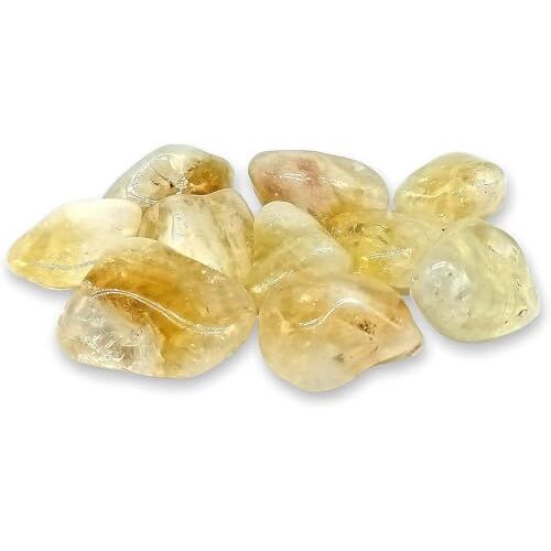 TENET Citrien Madeira kwarts, geslepen geslepen geslepen steen voor helende steen, reiki en meditatie 20-25 mm (5)