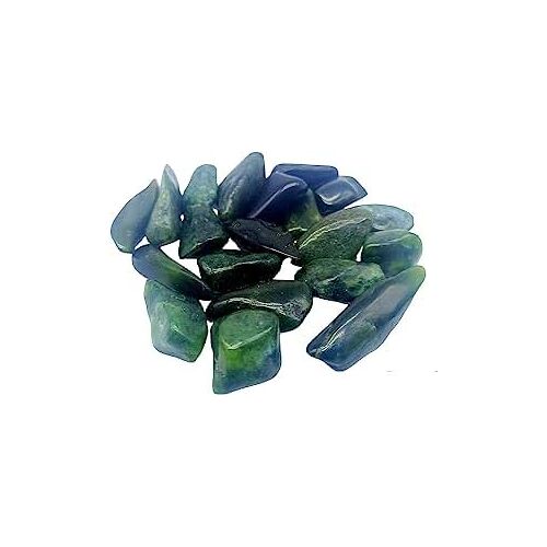 TENET CRIGEMA Afrikaanse jade, geslepen geslepen geslepen steen voor helende steen, reiki en meditatie, 20-25 mm (10)